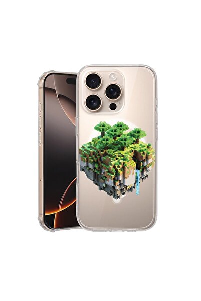 bestcase ¬Æ Husa pentru Apple iPhone 16 Pro, MagSafe Anti Shock, Minecraft, P...