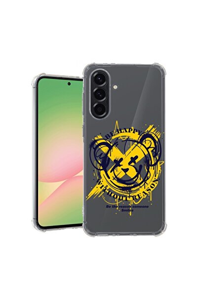 bestcase Θήκη για Samsung Galaxy A36, Αντικραδασμική 1.5MM, Αρκουδάκι Be Happ...