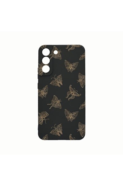bestcase Husa Silicon, Compatibila Cu Samsung Galaxy S21, Gold Butterfly, Rez...