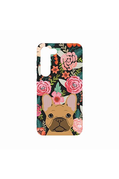 bestcase Θήκη, Συμβατή με Samsung Galaxy S23, Σχέδιο Σκύλος και Λουλούδια, Αν...