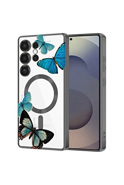 bestcase Πολυτελής Θήκη MagSafe, Συμβατή με Samsung Galaxy S24 Ultra, Μπλε Πε...