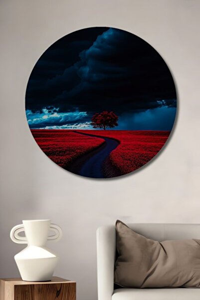 Teona Ahşap Μπλε διακοσμητικός πίνακας ξύλινος με θέμα τον Μπλε Δρόμο στο Στρ...