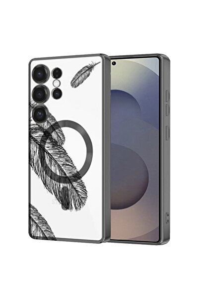 bestcase Πολυτελής Θήκη MagSafe, Συμβατή με Samsung Galaxy S25 Ultra, Μαύρα Φ...
