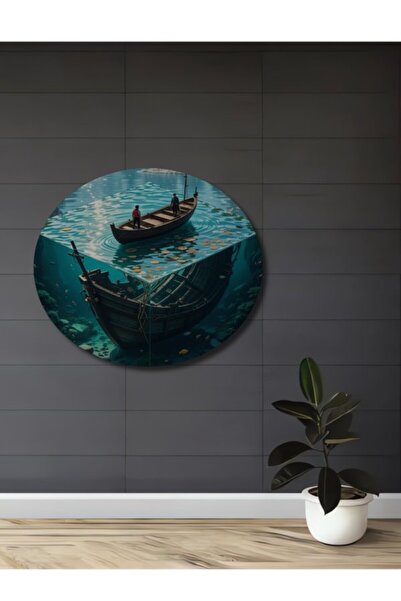 Teona Ahşap Συναρπαστική Ξύλινη Διακοσμητική Πινακίδα Υποβρύχιας Περιπέτειας ...