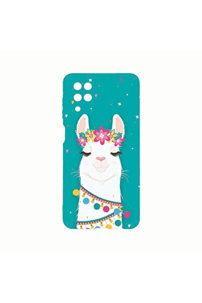 bestcase Θήκη Σιλικόνης, Συμβατή με Samsung Galaxy A12, Χαριτωμένη Λάμα, Ανθε...