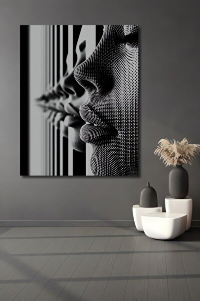 Teona Ahşap Αφηρημένη Ξύλινη Διακοσμητική Ζωγραφική με Κουκκίδες για Σπίτι, Ε...