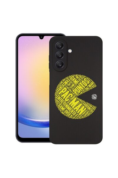 bestcase Θήκη για Samsung Galaxy A36, Καλλιγραφία PacMan, Λεπτή Σιλικόνη 0.8M...