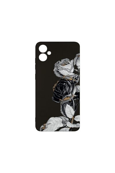 bestcase Λεπτή Θήκη Σιλικόνης 0.8MM, Συμβατή με Samsung Galaxy A05, Μαύρο Ροζ...