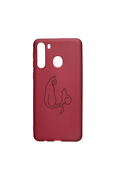 bestcase Θήκη σιλικόνης συμβατή με Samsung Galaxy A21, Αφηρημένη Γάτα, ανθεκτ...