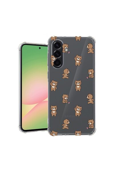bestcase Θήκη για Samsung Galaxy A56, Αντικραδασμική 1.5MM, Σχέδιο Αρκουδάκι,...