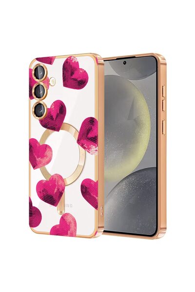 bestcase Πολυτελής Θήκη MagSafe, Συμβατή με Samsung Galaxy A55, Ρομαντικό Σχέ...