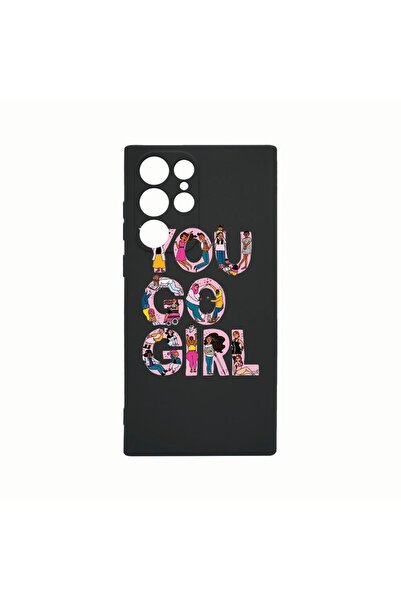bestcase Θήκη σιλικόνης, Συμβατή με Samsung Galaxy S22 Ultra, Girl Power, Ανθ...