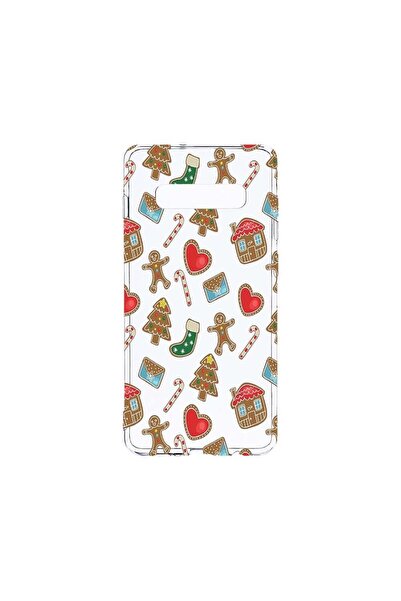 bestcase Διαφανής Θήκη Σιλικόνης 2MM, Συμβατή με Samsung Galaxy S10, Χριστουγ...