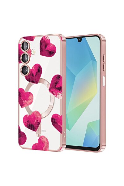 bestcase Πολυτελής Θήκη MagSafe, Συμβατή με Samsung Galaxy A35, Σχέδιο Καρδιά...