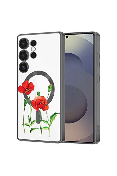 bestcase Πολυτελής Θήκη MagSafe, Συμβατή με Samsung Galaxy S25 Ultra, Κόκκινο...