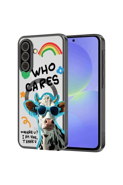 bestcase Θήκη MagSafe πολυτελείας, Συμβατή με Samsung Galaxy S25, Crazy Cow -...
