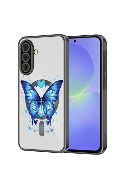 bestcase Πολυτελής Θήκη MagSafe, Συμβατή με Samsung Galaxy S24, Μπλε Πεταλούδ...