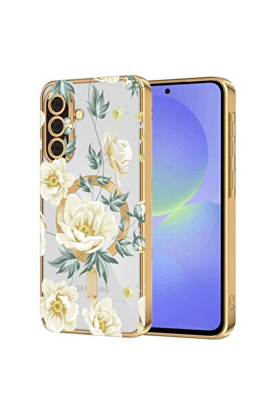 bestcase Πολυτελής Θήκη MagSafe, Συμβατή με Samsung Galaxy S24, Φλοράλ Σχέδιο...