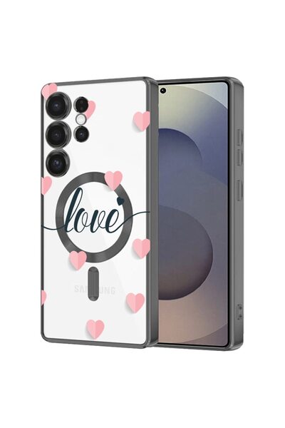 bestcase Πολυτελής Θήκη MagSafe, Συμβατή με Samsung Galaxy S24 Ultra, Ρομαντι...