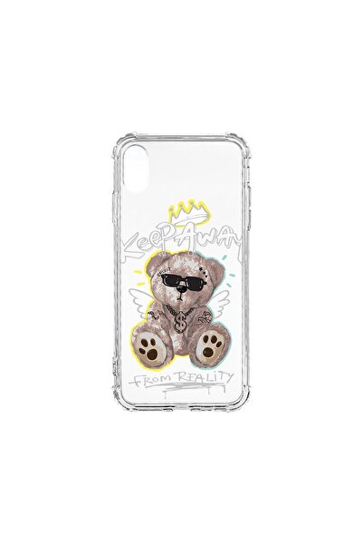bestcase Husa Αντικραδασμική 1.5MM, συμβατή με Apple iPhone XR, Σχέδιο Αρκουδ...