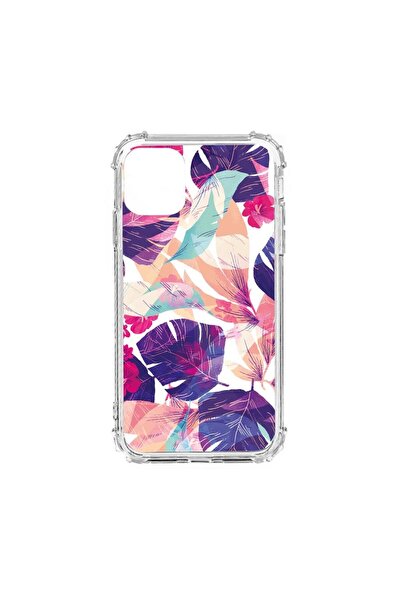 bestcase Husă Antișoc din Silicon Compatibilă cu Apple iPhone 13 Mini, Flori ...