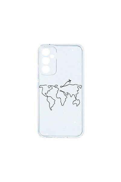 bestcase Θήκη Crystal Glitter 2MM, Συμβατή με Samsung Galaxy A14 5G, Ταξιδιωτ...