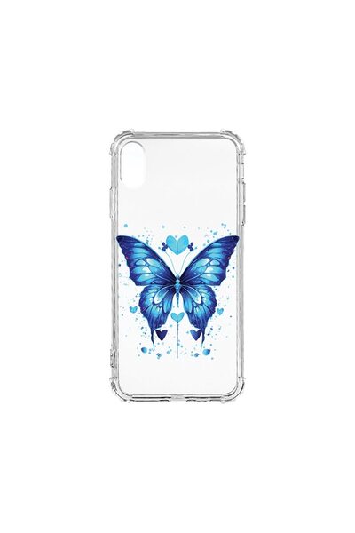 bestcase Husa Αντικραδασμική 1.5MM, συμβατή με Apple iPhone XR, Μπλε Πεταλούδ...