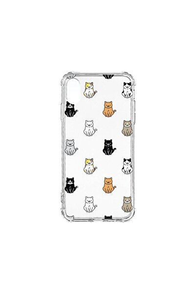 bestcase Αντικραδασμική Θήκη 1.5MM, Συμβατή με Apple iPhone XR, Σχέδιο Γάτας,...