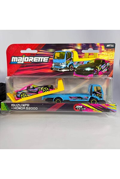 Majorette سيارة JDM Legends Tuning Transporter Isuzu NPR - طراز هوندا S2000