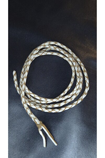 Nemma Deri Hakiki Deri Yuvarlak El Örgüsü 4 mm (1 Metre) Keçi Derisi Takı ve ...