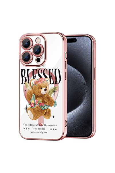 bestcase Husa Luxury MagSafe, Συμβατό με Apple iPhone 14 Pro Max, Αρκουδάκι Ε...