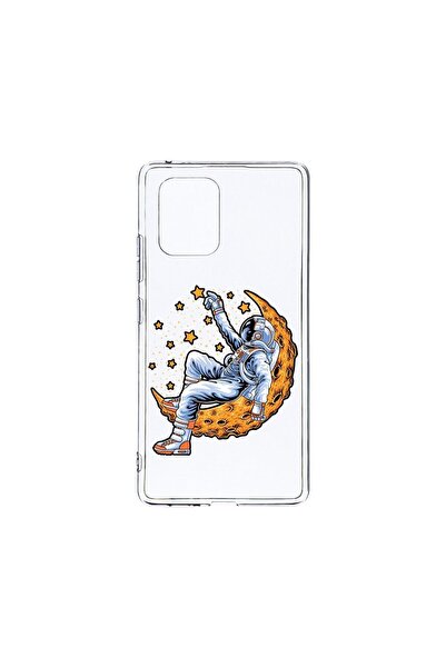 bestcase Διαφανής Θήκη Σιλικόνης 2MM, Συμβατή με Samsung Galaxy A71, Αστροναύ...