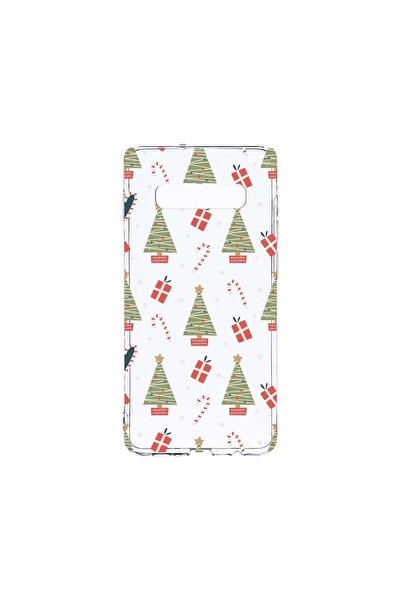 bestcase Διαφανής Θήκη Σιλικόνης 2MM, Συμβατή με Samsung Galaxy S10, Χριστουγ...