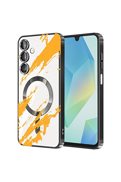 bestcase Πολυτελής Θήκη MagSafe, Συμβατή με Samsung Galaxy A56, Χρυσές Ρίγες,...