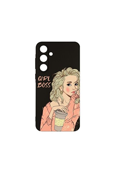 bestcase Тънък силиконов калъф 0.8ММ, съвместим със Samsung Galaxy A55, Girl ...