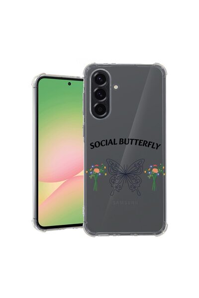 bestcase Θήκη για Samsung Galaxy A16, Αντικραδασμική 1.5MM, Social Butterfly,...