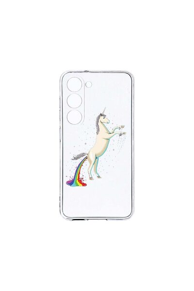bestcase Διαφανής Θήκη Σιλικόνης 2MM, Συμβατή με Samsung Galaxy S23, Μονόκερο...