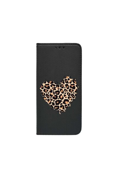 bestcase Θήκη Τύπου Κάρτας Συμβατή με Samsung Galaxy S25 FE, Καρδιά Λεοπάρδαλ...