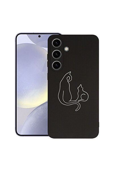 bestcase Husă pentru Samsung Galaxy S25, Silicon Premium Subțire 1.2MM, Pisic...