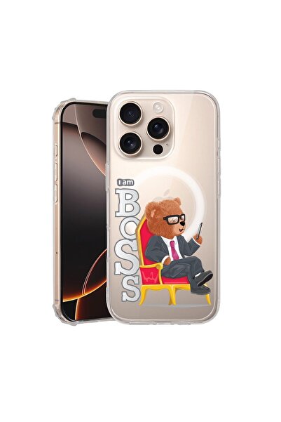 bestcase Θήκη για Apple iPhone 16 Pro, MagSafe Αντικραδασμική, Αρκουδάκι - Εί...