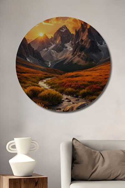 Teona Ahşap Στρογγυλό, πανέμορφο ξύλινο διακοσμητικό τραπέζι με άνοιγμα για α...