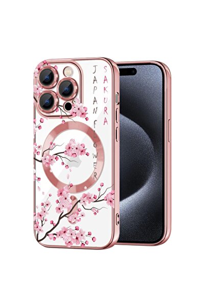 bestcase Πολυτελής Θήκη MagSafe, Συμβατή με Apple iPhone 13 Pro, Ανθισμένα Δέ...