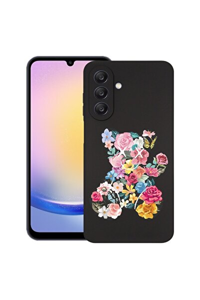 bestcase Θήκη για Samsung Galaxy A26, Αρκουδάκι με Πολύχρωμα Λουλούδια, Λεπτή...