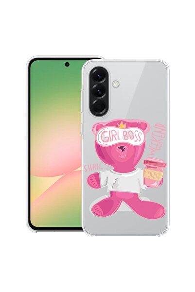 bestcase Θήκη για Samsung Galaxy M56 με Σχέδιο Αρκουδάκι - Gril Boss, Διαφανή...