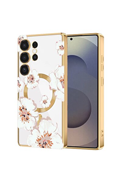 bestcase Πολυτελής Θήκη MagSafe, Συμβατή με Samsung Galaxy S24 Ultra, Φλοράλ ...