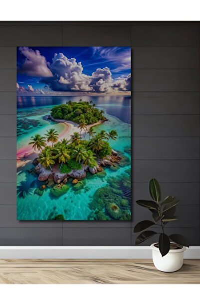 Teona Ahşap Τροπικός Παραμυθένιος Παράγκασμας Τροπικών Νησιών, Ξύλινο Διακοσμ...