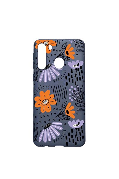 bestcase Husa Silicon Compatibila Cu Samsung Galaxy A21, Flowers - Pastel Col...