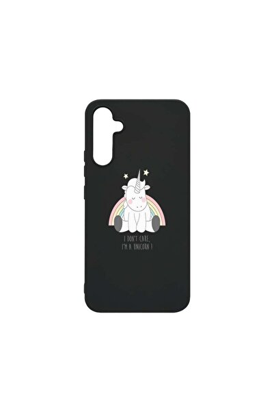 bestcase Θήκη, Συμβατή με Samsung Galaxy A34, Μονόκερος - Δεν με νοιάζει, Λεπ...