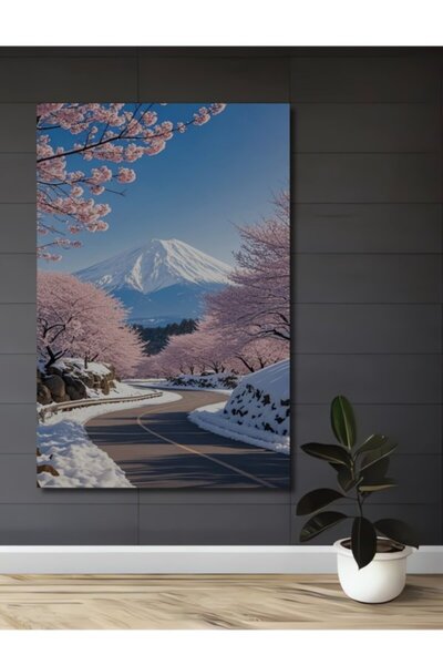 Teona Ahşap Ξύλινο διακοσμητικό τραπέζι με θέα το άροβο Φούτζι, σε στυλ ακουα...