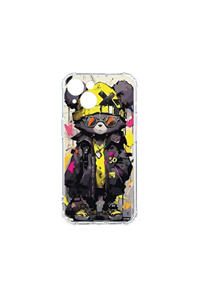 bestcase Husa Anti Shock 1.5MM, compatibilă cu Apple iPhone 14 Plus, Teddy Be...